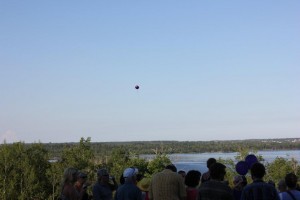 Balloon Release at Bench
